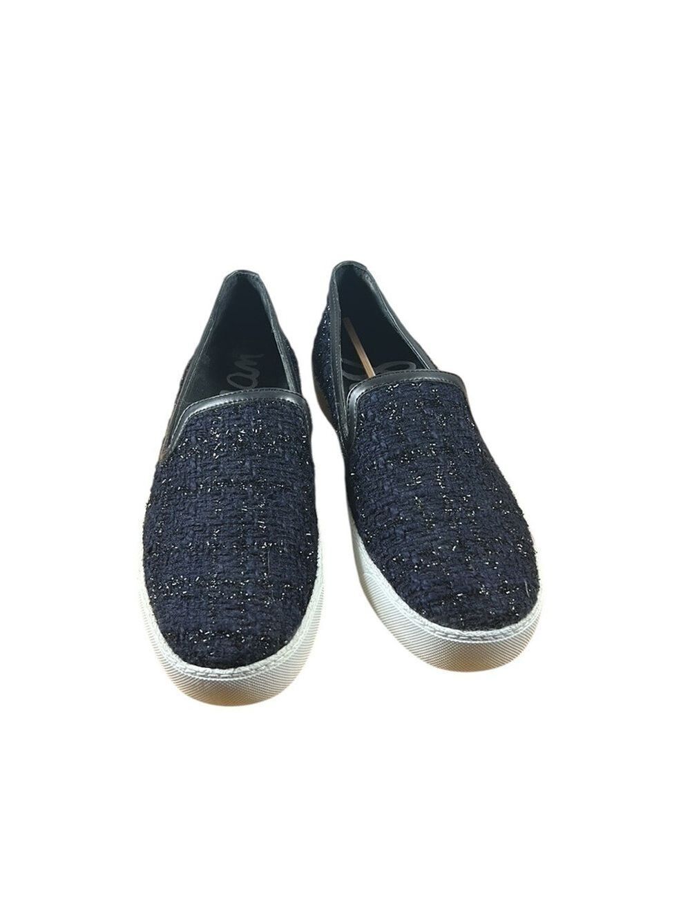 Sam Edelman Becker Navy/Black Boucle Slip-On Sneakers Size 9.5 - Picture 3 of 9